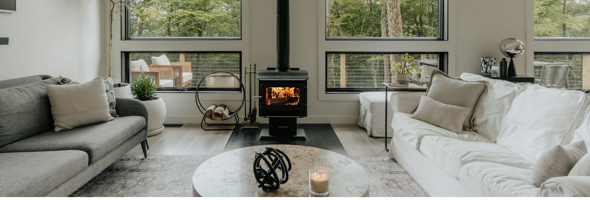 Lake house kitchen renovation with modern cabinets and flooring in Saddle Brook NJ