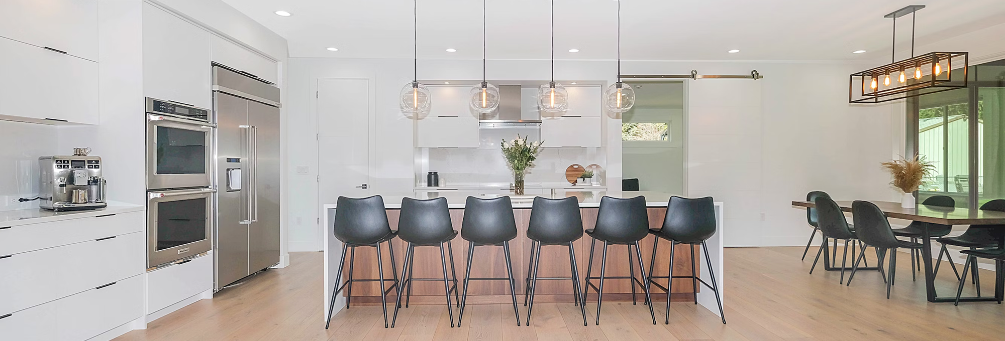 hardwood in bright kitchen