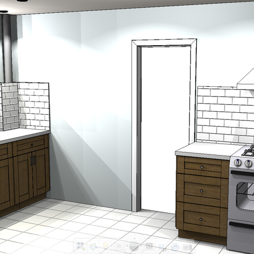 Isaac Stor. & Stove Walls Persp.